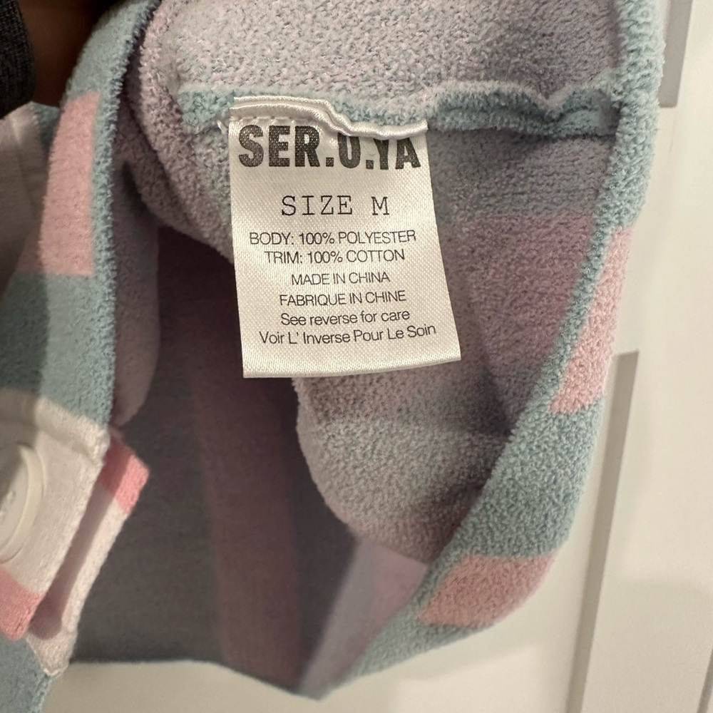 SER.O.YA Pastel Blue and Pink Striped Short-Sleeve Top - Picture 5 of 12